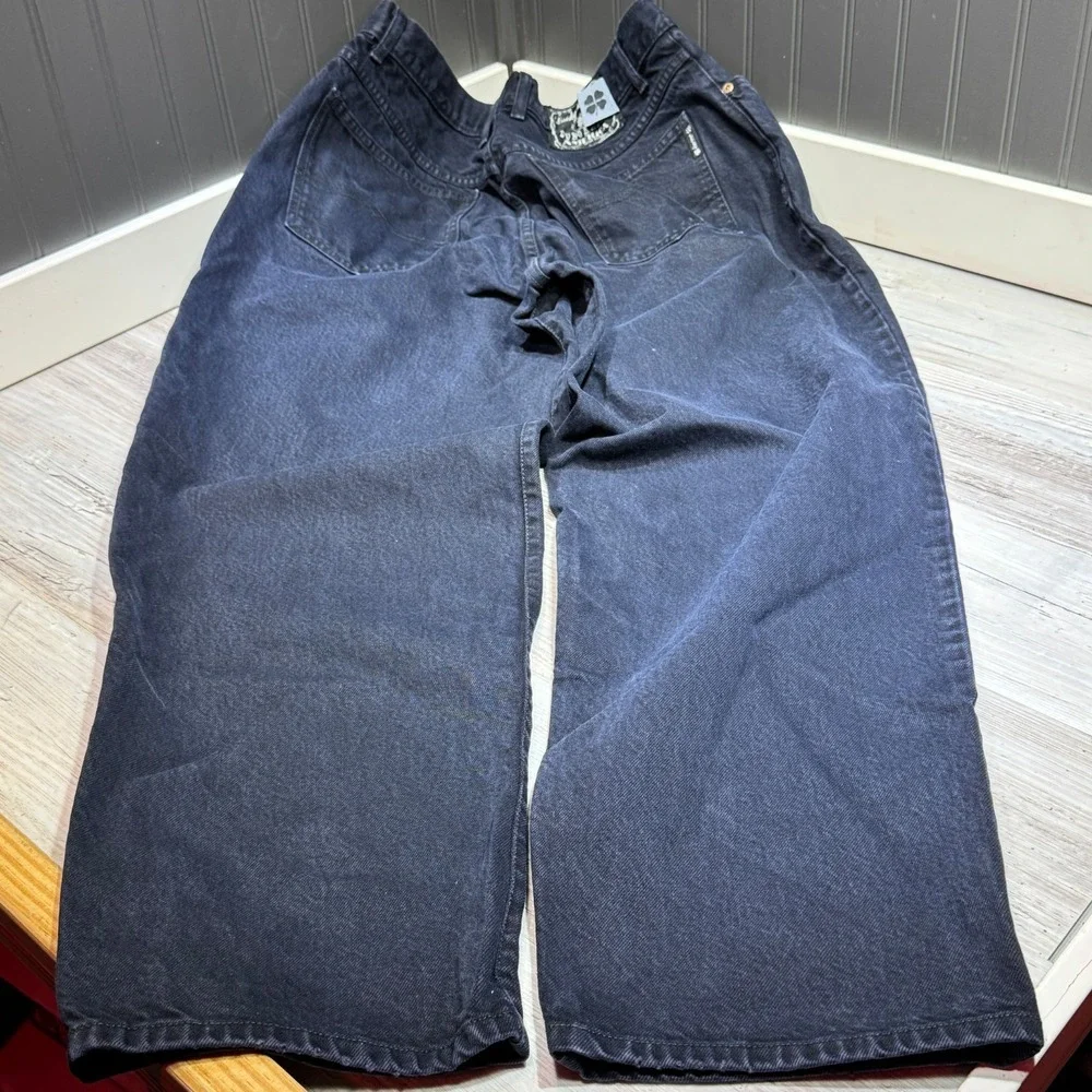 Vtg LUCKY BRAND Jeans Mens 38 (36x31) Baggy Dungarees‎ 90s Made In USA Indigo